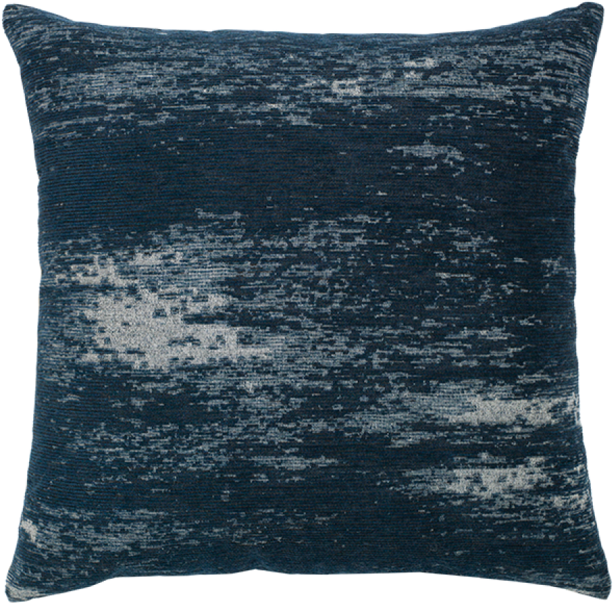Distressed Granite Distressed Indigo Double Sided - Elaine Smith Distressed Indigo Pillow (1200x1200), Png Download