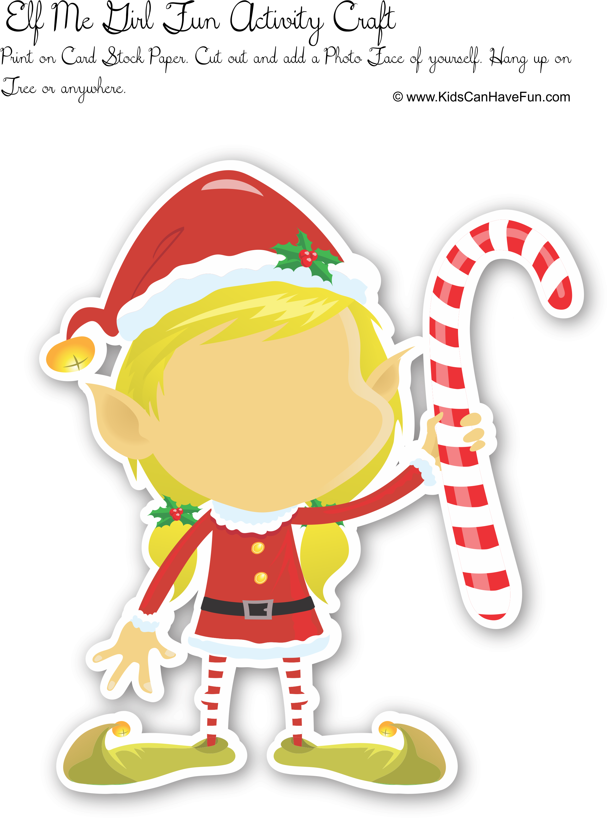 Make Me An Elf Boy Christmas Craft Christmas Elf Clipart (2361x3160), Png Download