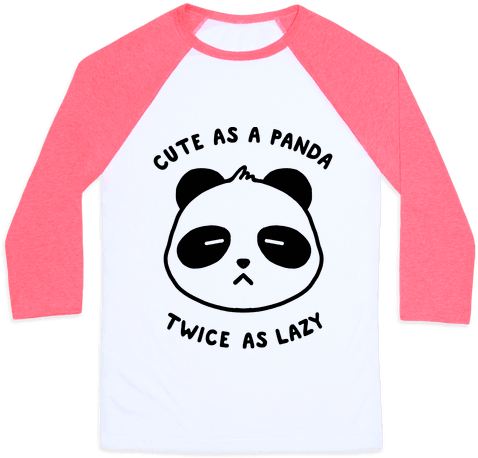 Cute As A Panda Twice As Lazy Baseball Tee - Miss Vanjie T Shirt (484x484), Png Download