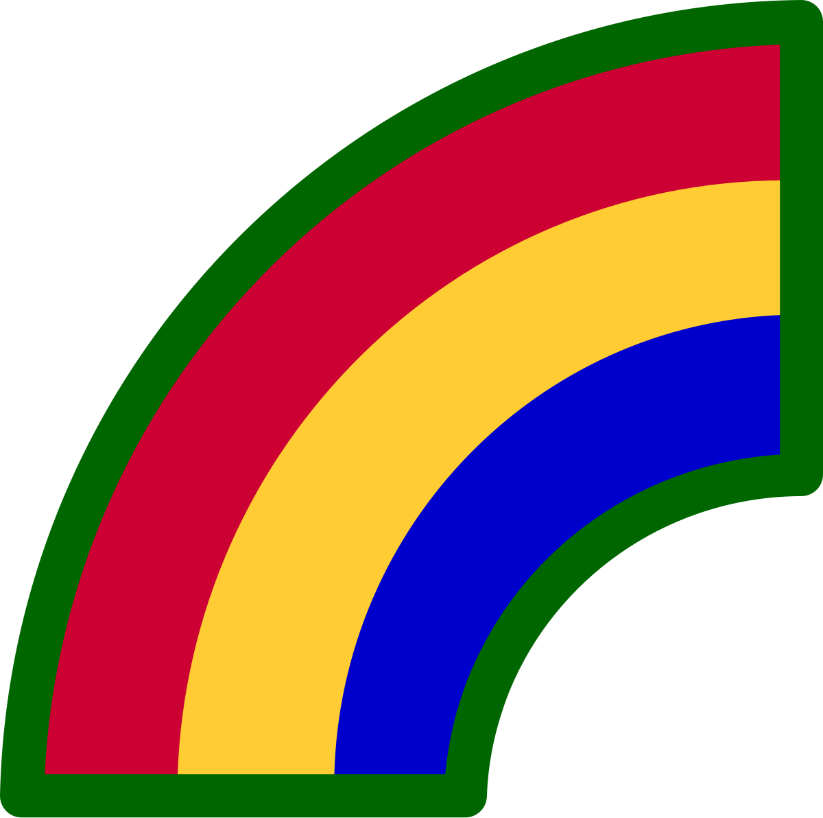 Transparent Rainbow Patch - 42nd Infantry Division (1200x1192), Png Download