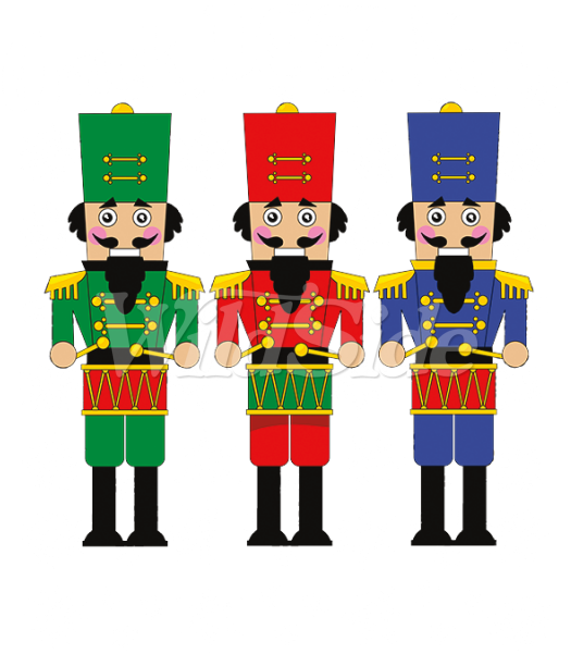 Crack Deez Nuts 3 Nutcrackers - Stilvolle Winter Zinnsoldatcharaktere/rosa Karte (600x600), Png Download