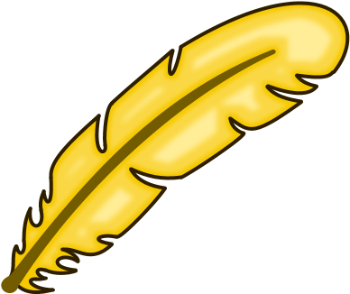 Gold Feather - Schemat Budowy Pióra Ptaka (480x360), Png Download