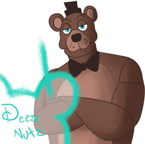 “hello, I'm Freddy Fazbear And You're Watching Disney - Cartoon (500x500), Png Download