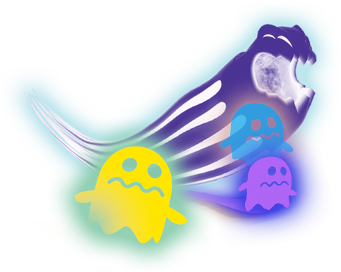Ghosts-right - Pac Man Ghostly Adventures Ghosts (483x386), Png Download
