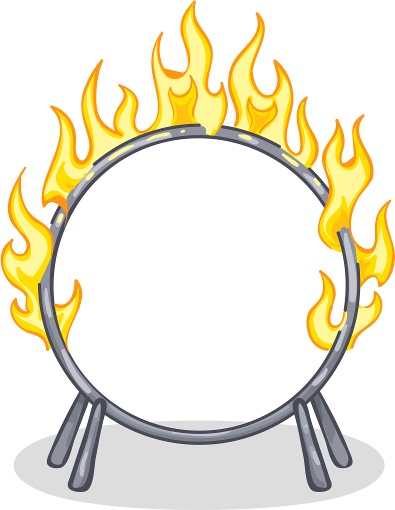 Ring Of Fire - Circus Ring Of Fire (1024x1024), Png Download