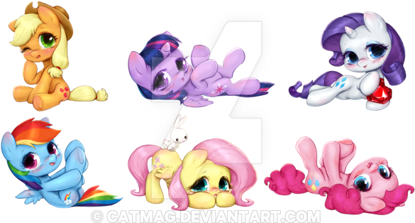 My Little Pony Characters Png Photo - My Little Pony Chibi Fluttershy (600x320), Png Download