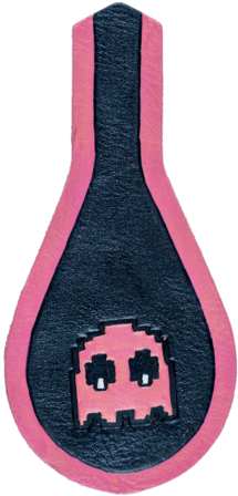 Pac-man Pink Ghost Key Chain - Paddle (480x480), Png Download