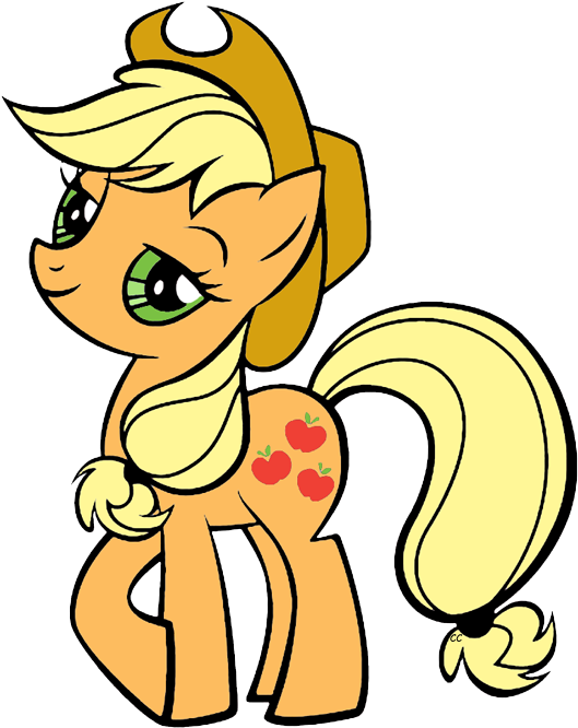 About - My Little Pony Apple Jack Over (533x678), Png Download