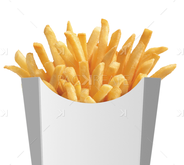 Medium French Fries Packaging Psd Mockup - French Fries Packaging (1024x576), Png Download