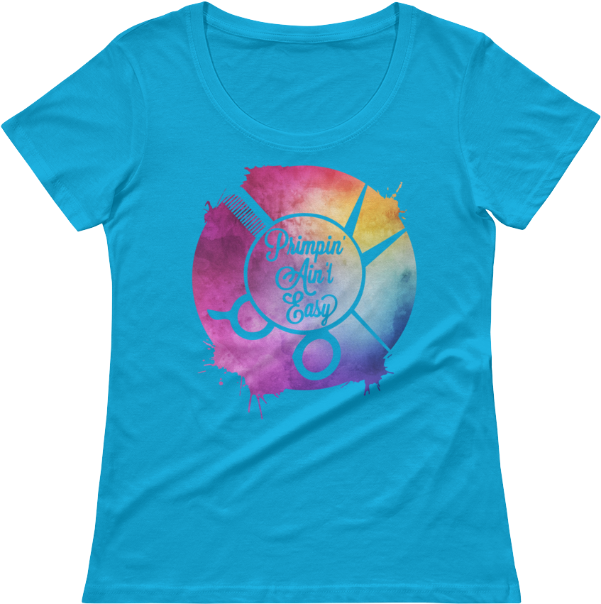 Primpin' Ain't Easy Watercolor Design T-shirt - Supernatural Saving People Hunting Things Funny Vday (1000x1000), Png Download