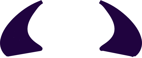 Vector Royalty Free Horn Silhouette At Getdrawings - Black Devil Horns Clip Art (600x248), Png Download