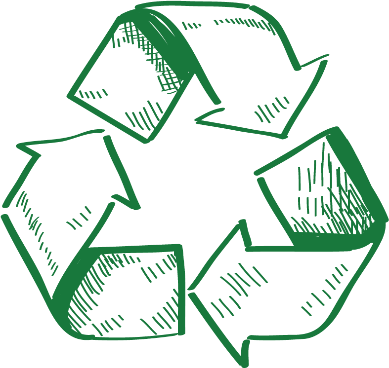 Recycle Logo Sketch (800x800), Png Download