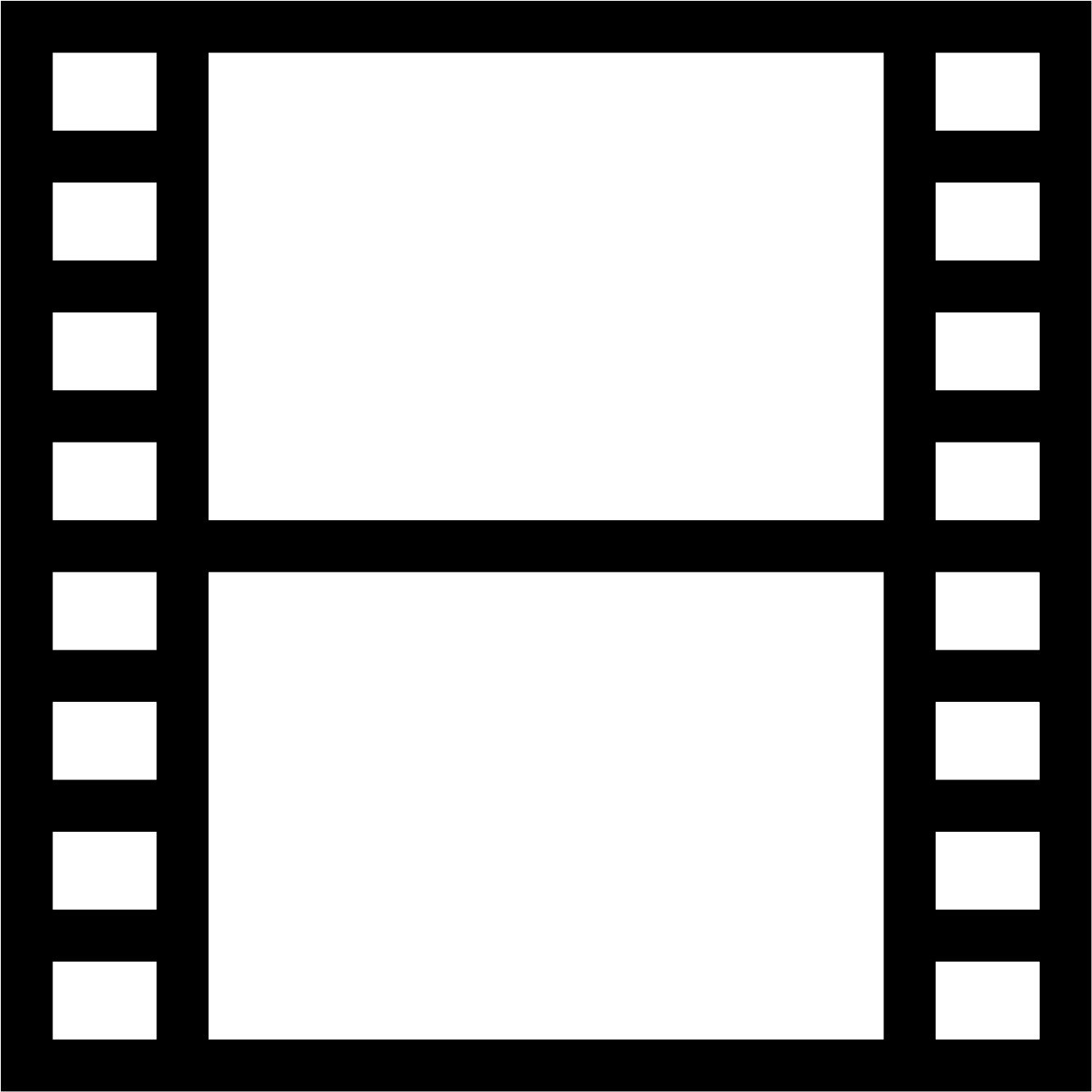 Movie Film Strip Icon - Film Png Icon Colored (1600x1600), Png Download