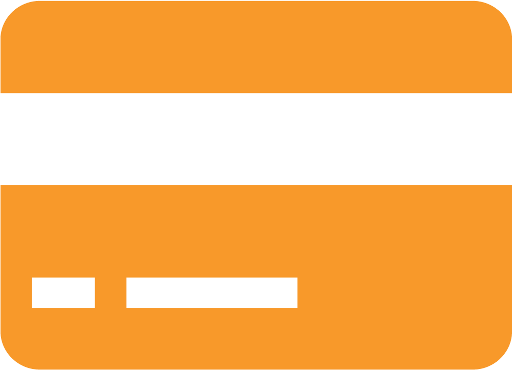 Credit Card Clipart Orange - Orange Credit Card Clipart (1000x774), Png Download