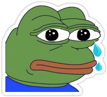 Crying Pepe Future Tense, The Frog, Frogs, Cases, Comment, - Transparent Pepe Crying Png (375x360), Png Download