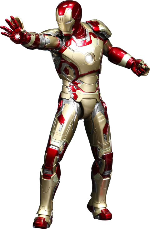 Hot Toys Iron Man Mark Xlii Sixth Scale Figure - Homem De Ferro Mark 42 (480x733), Png Download