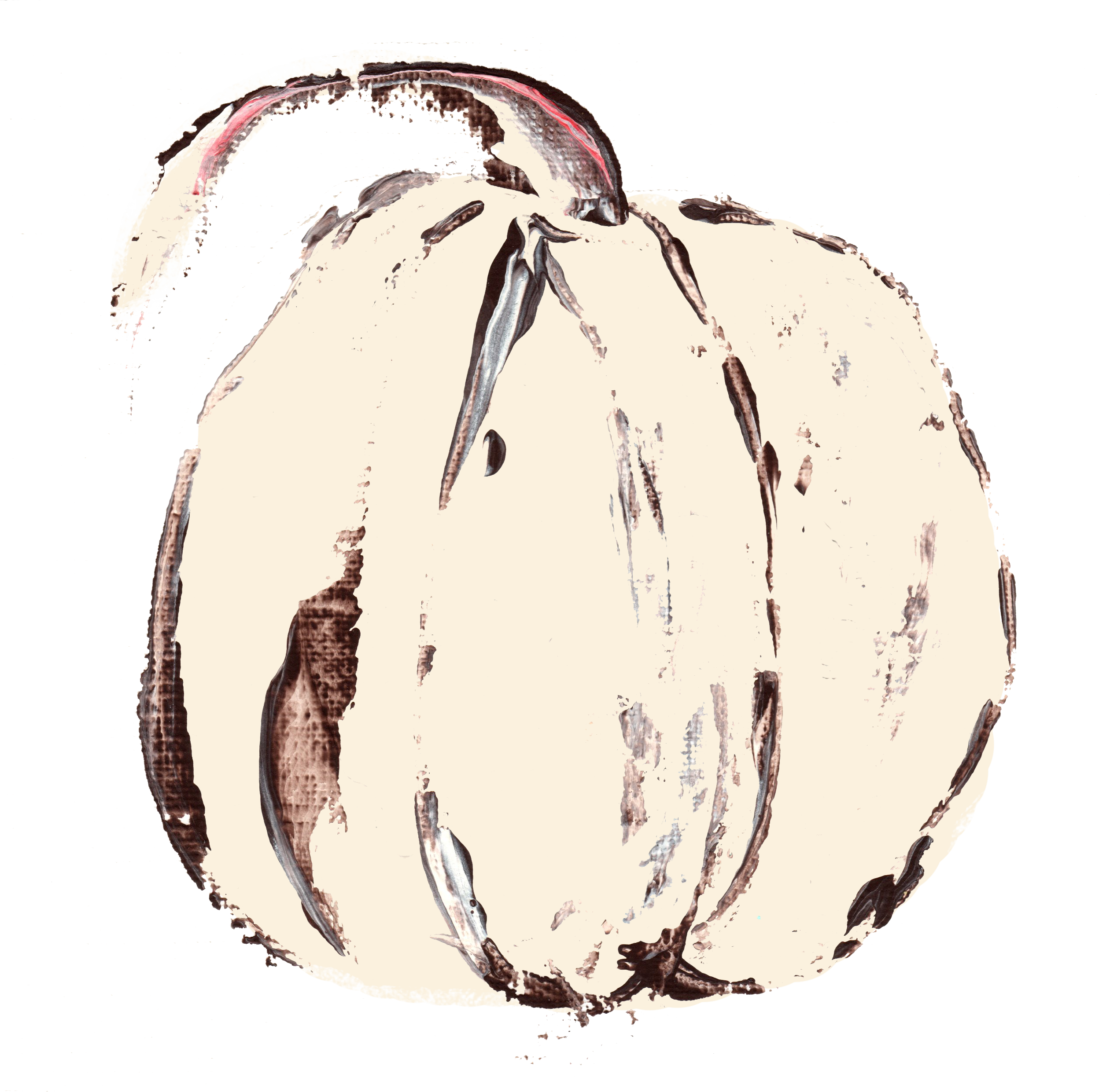 Free Farmhouse Milk Paint Pumpkin Images - Milk Paint (2521x2482), Png Download