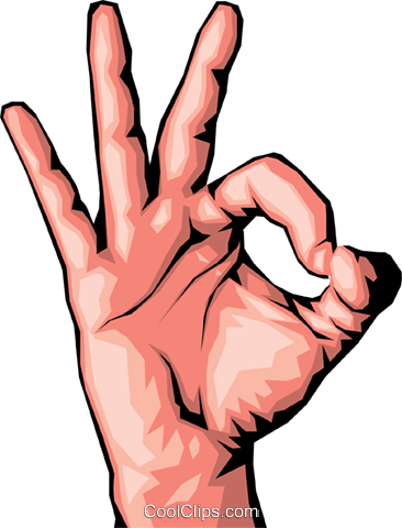 Hand Giving The O - Sinal De Ok Com As Mãos (366x480), Png Download