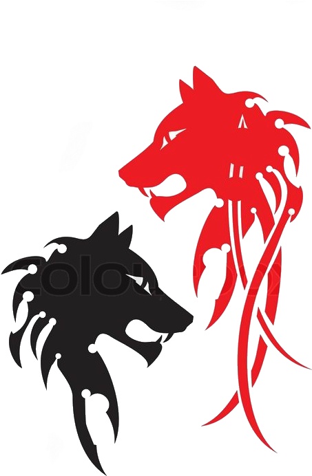 Tribal - Lobo Tatuajetribal (566x800), Png Download