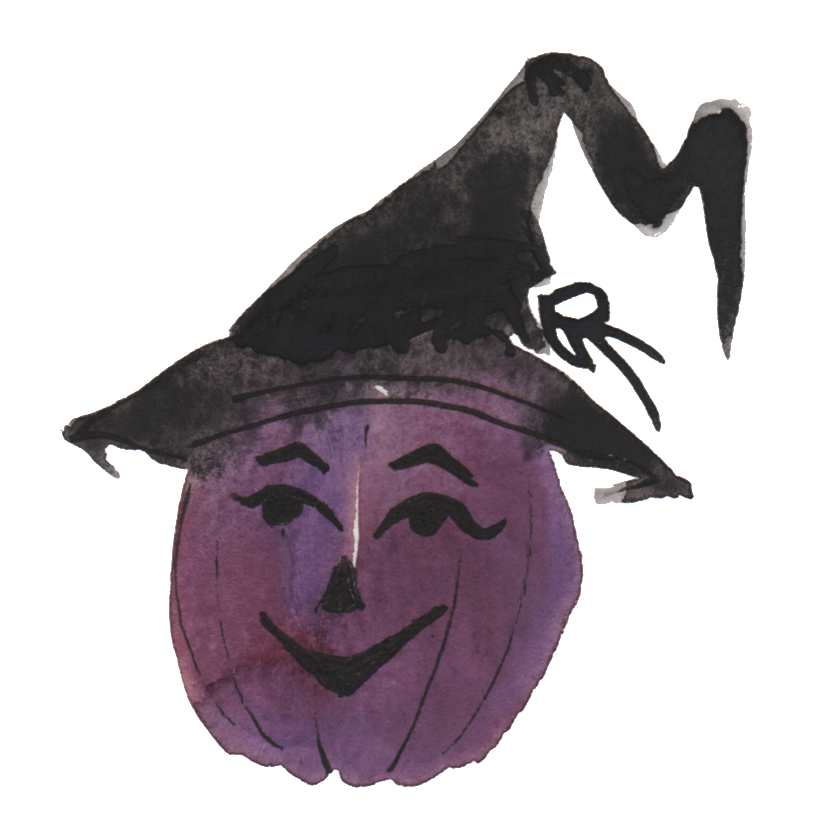 Purple Black Devil Watercolor Hand Painted Transparent - Illustration (1024x818), Png Download