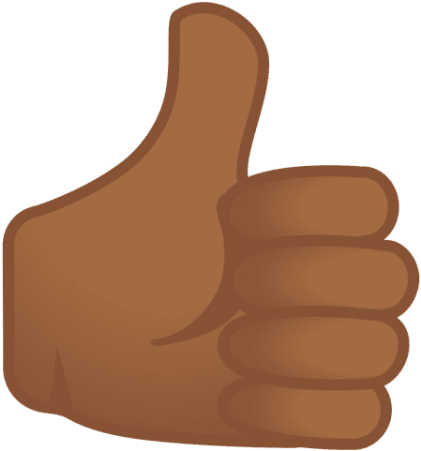 Free Png Thumbs Up Emoji Black Skin Png Images Transparent - Thumbs Up Emoji Transparent (480x480), Png Download