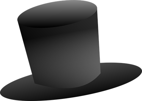 Top Hat Hat Vintage Style Classic Gentlema - Top Hat Clipart No Background (478x340), Png Download