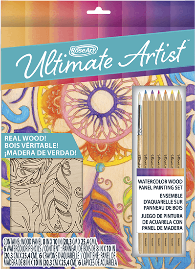 Ultimate Artist Wood Panel Painting Dreamcatcher - Roseart Ultimate Artist Gel Pen Portfolio (600x600), Png Download