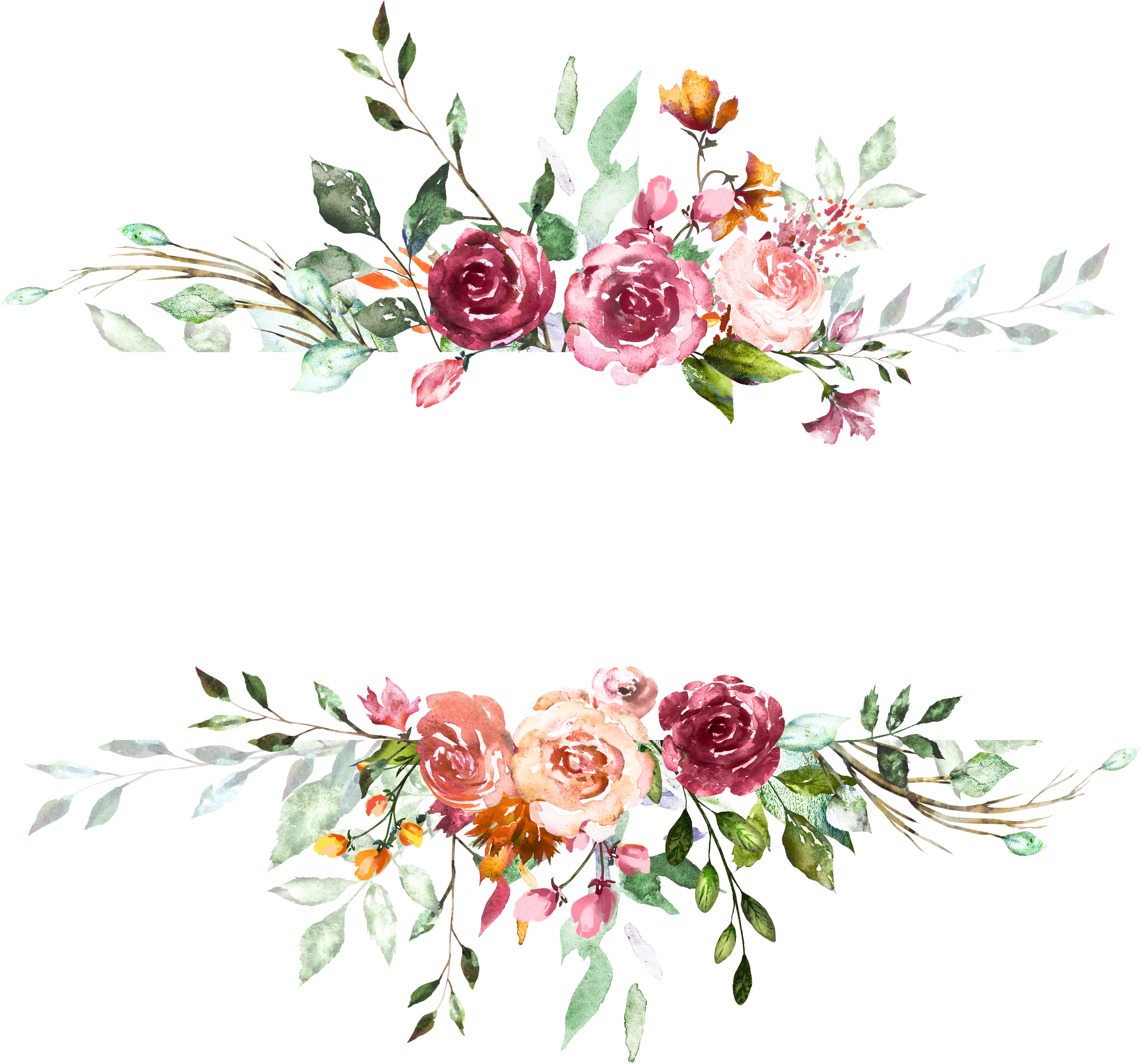 H804 - Flower Design For Invitation (4700x4278), Png Download