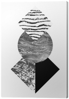 Abstract Geometry Shapes With Watercolor And Grunge - Watercolor Painting (400x400), Png Download