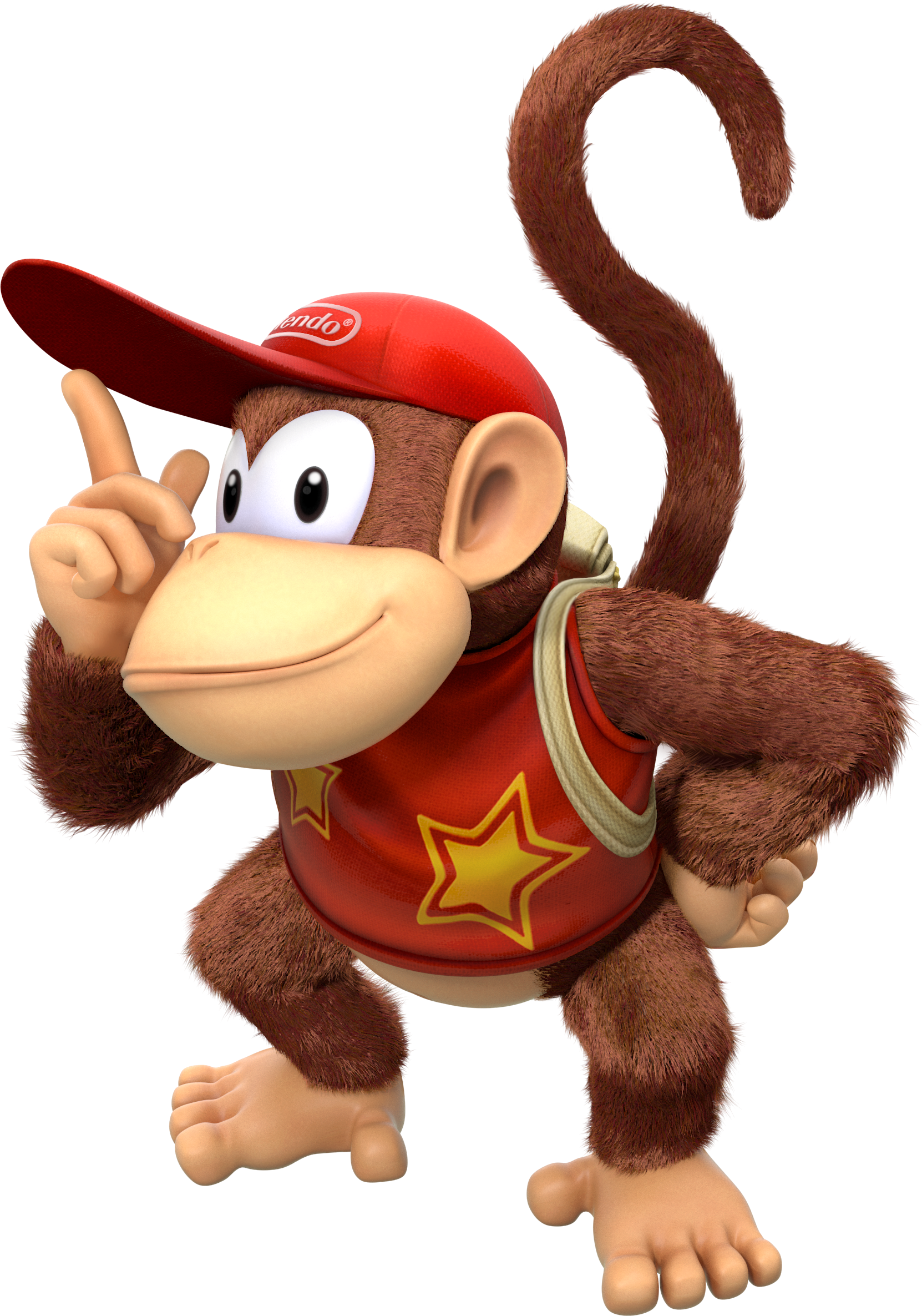 Diddy Kong - Donkey Kong Country Tropical Freeze Diddy Kong (1662x2371), Png Download