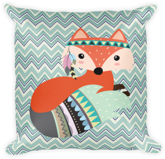 Image - Tribal Fox Poster Print By Tamara Robinson (600x600), Png Download