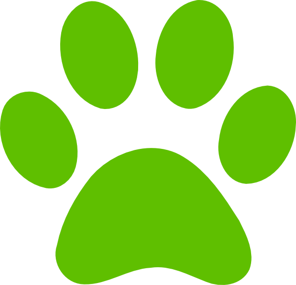 Dog Paw Print Clip Art Free Download - Paw Patrol Paw Print Green (600x578), Png Download