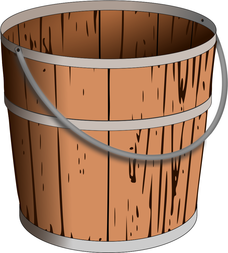 Wooden Bucket Png - Portable Network Graphics (918x1023), Png Download
