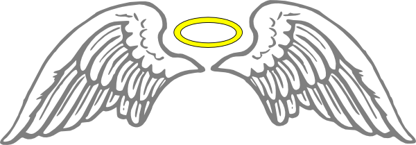 Halo Clipart Realistic 11 - Angel Wings Svg Free (600x209), Png Download