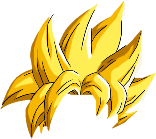 Download Saiyan Hair - Dragon Ball Hair Png | Transparent PNG Download