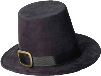 Pilgrim Hat - Super Deluxe Pilgrim Hat Costume Accessory (385x385), Png Download
