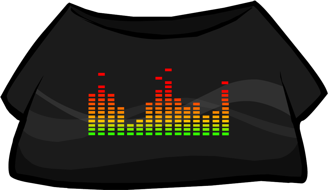 Electro T-shirt Clothing Icon Id 4102 - Rock T Shirt Club Penguin (1193x659), Png Download