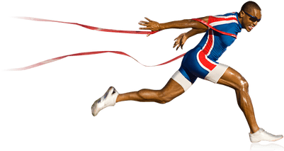 Running Man Winner - Athlete Runner Png (400x400), Png Download