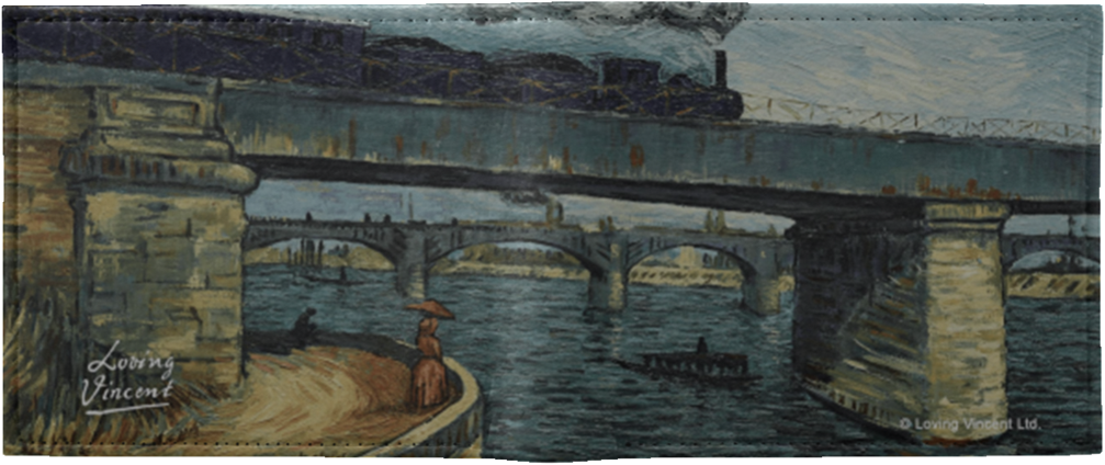 Railway Bridge Wa100 Wallet - Loving Vincent Movie Gif (1024x1024), Png Download