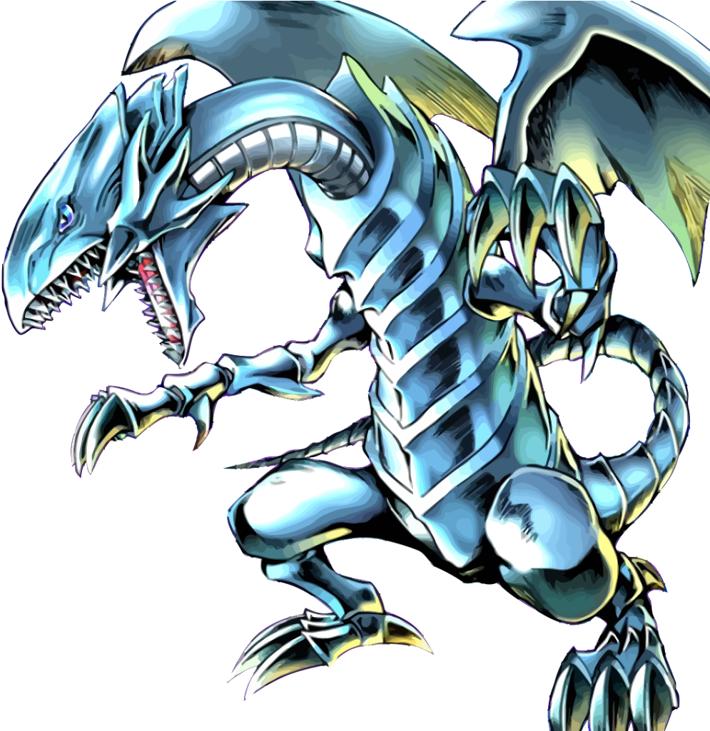 Blue Eyes White Dragon And Red Eyes Black Dragon Wallpaper - Blue Eye White Dragon 3d (1024x1024), Png Download