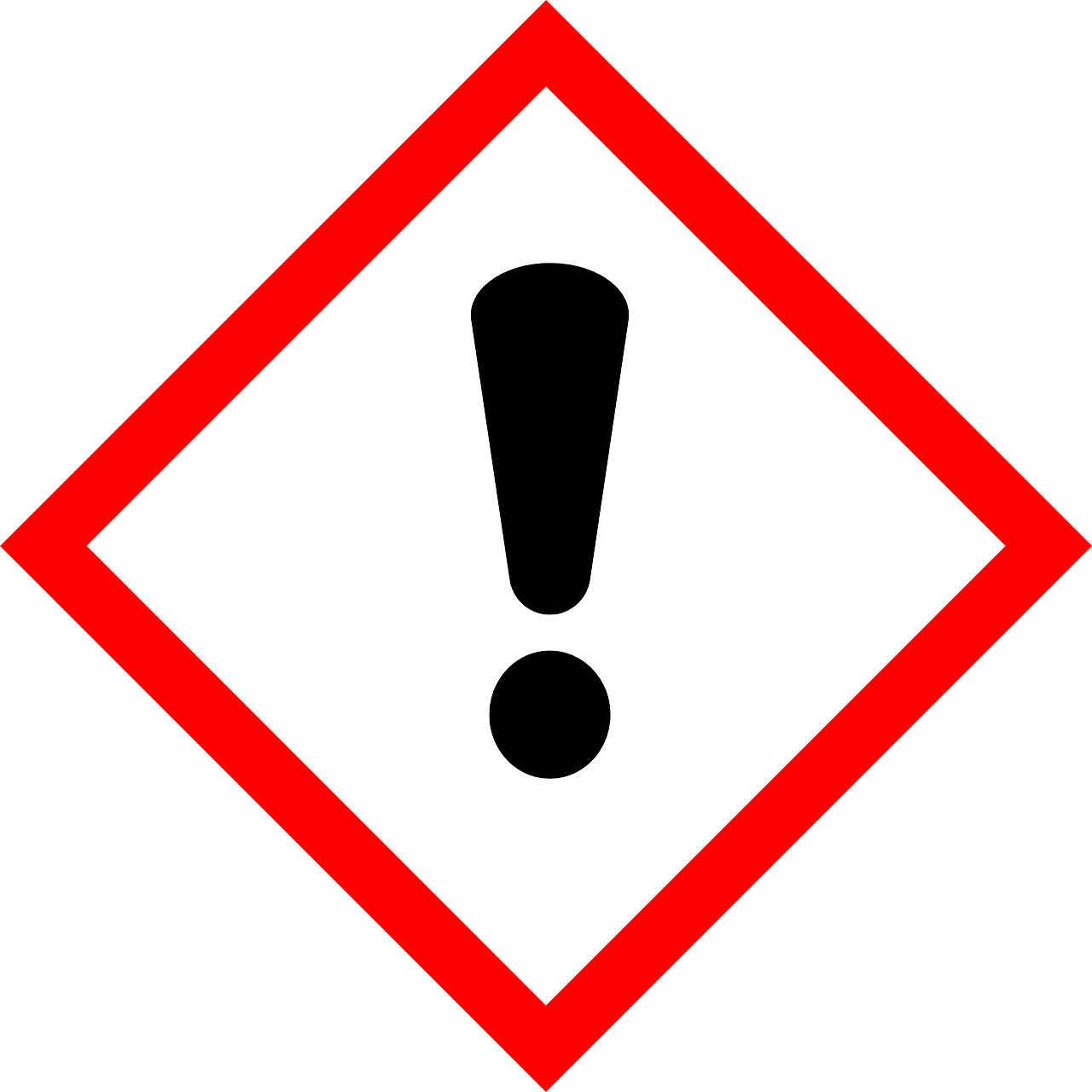 Warning, Attention, Exclamation Mark, Ghs, Red, Sign - Exclamation Mark (640x640), Png Download