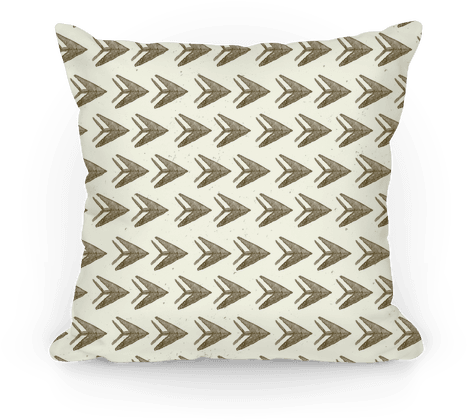 Brown Watercolor Arrow Pattern Pillow - Packaging And Labeling (484x484), Png Download