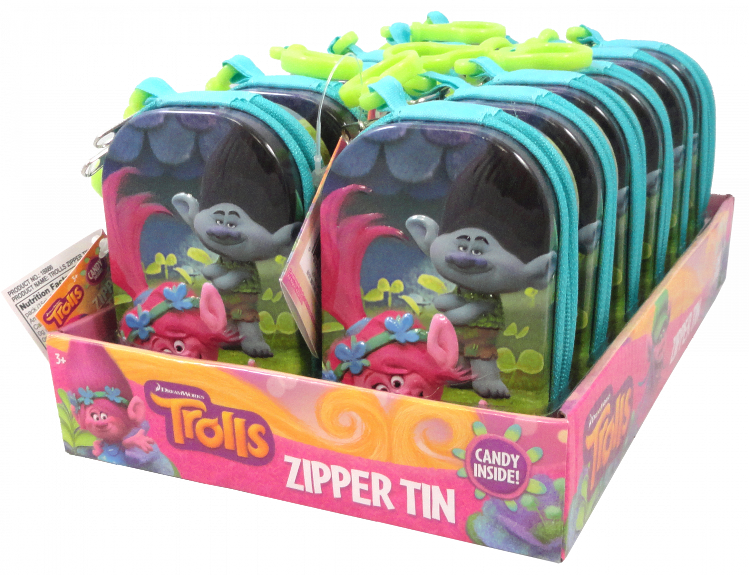Dreamworks Trolls Zipper Tin - Trolls (1500x1152), Png Download