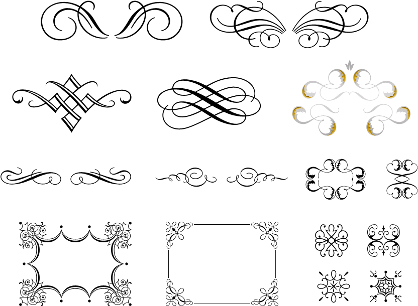 Vignettes, Borders And Swashes - Poems For Our Grandchildren (900x700), Png Download