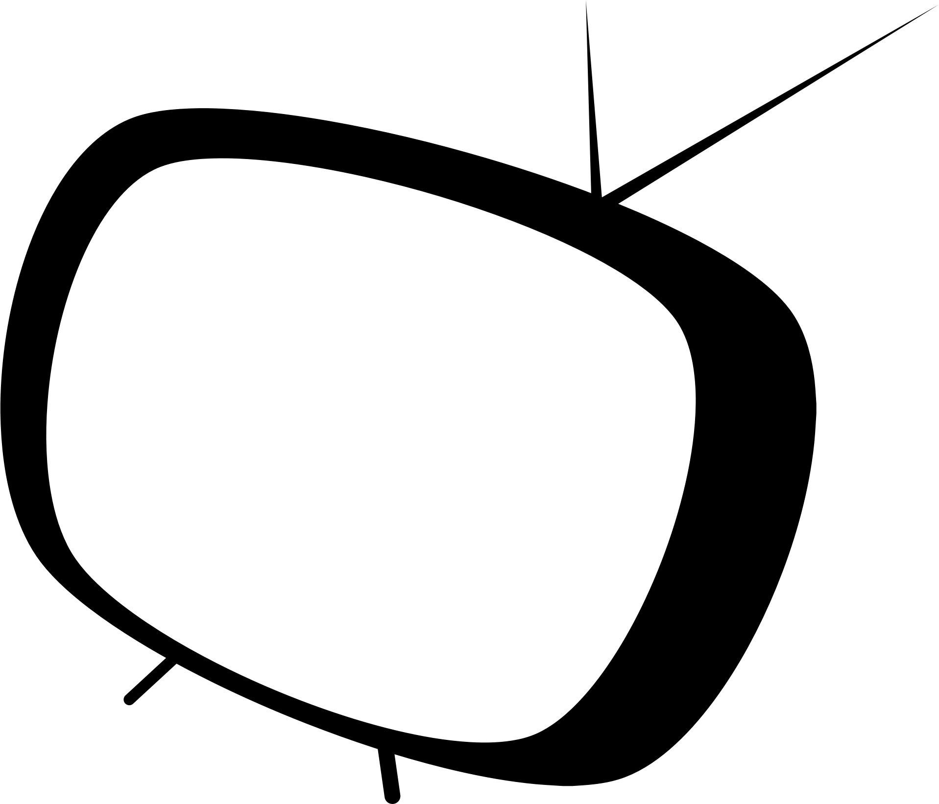 This Free Icons Png Design Of Tv Cartoon Empty (1917x1643), Png Download
