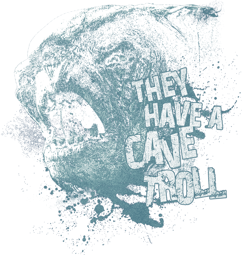 Lord Of The Rings Cave Troll Pullover Hoodie - Poster (864x919), Png Download