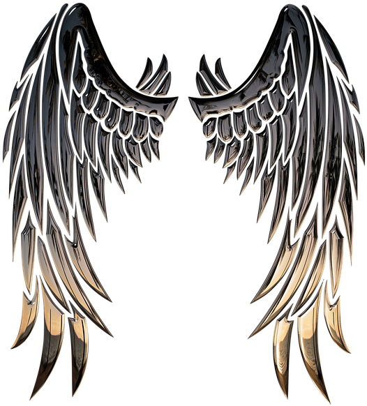 Angel Wings Png High-quality Image - Angel Wings Stencil Png (649x720), Png Download