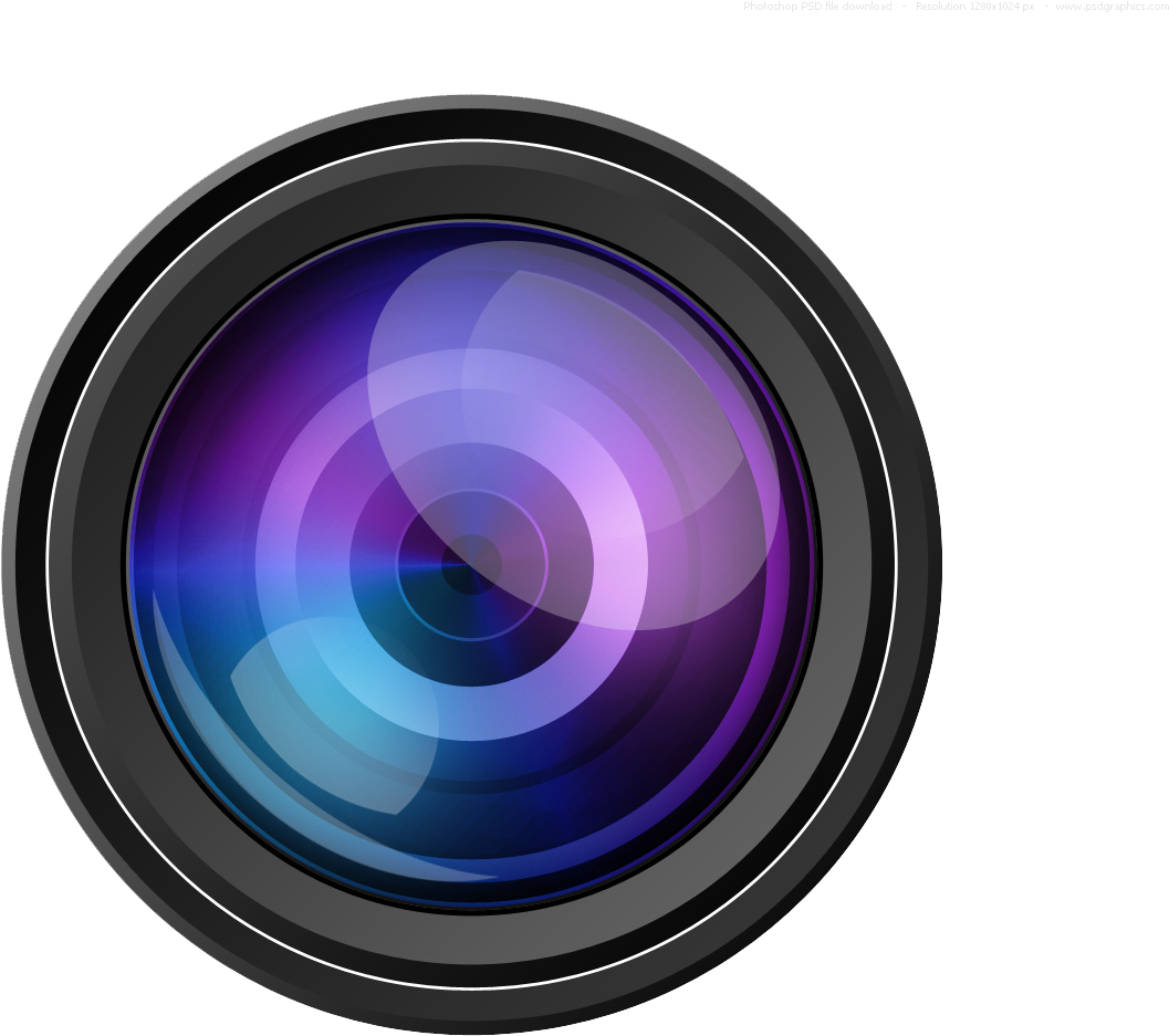 Video Camera Lens Png Transparent Image - Transparent Background Lens Png (1024x819), Png Download