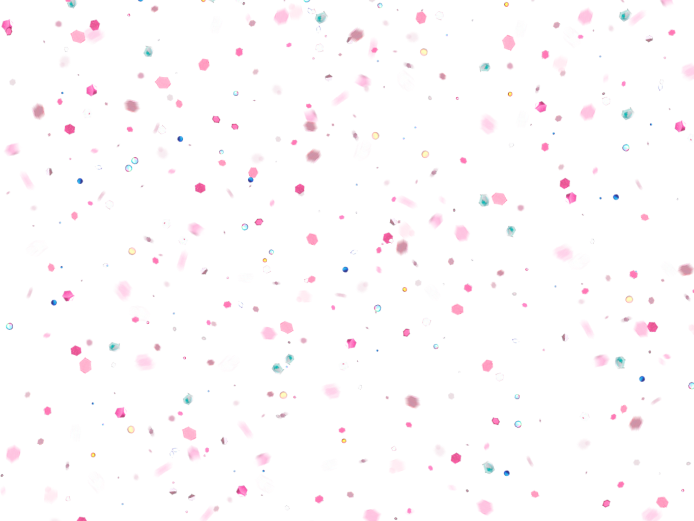 Pink Confetti Png - Party (1364x1024), Png Download