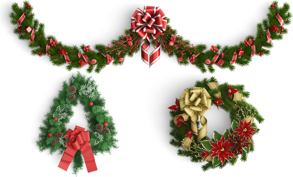 Christmas Christmas Wreath Wreath Wreath W - Christmas Decorations Filipino Style (566x340), Png Download